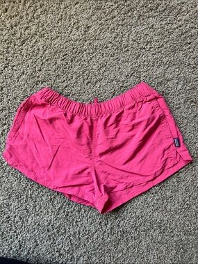 Patagonia Hot Pink Women's Elastic Waist Athletic Shorts